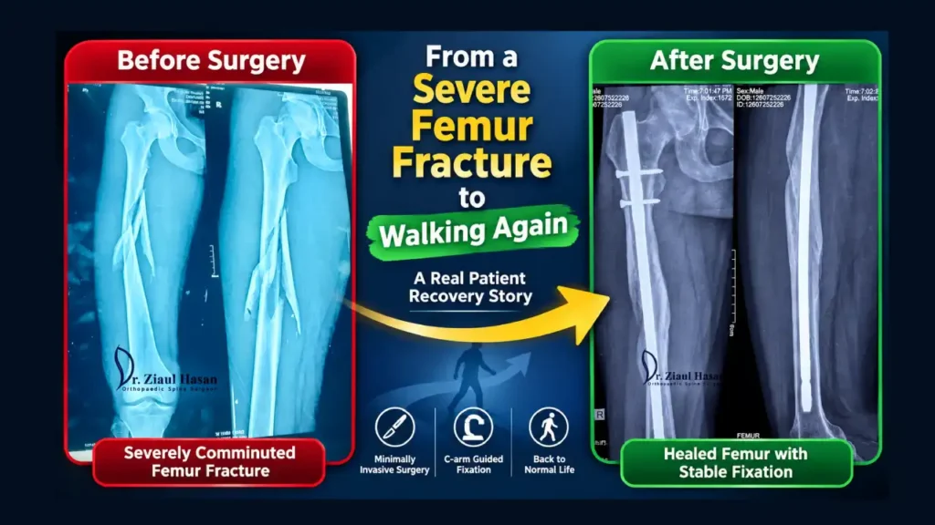 Severe Femur Fracture Recovery
